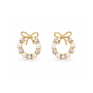 Coquette Pearl Wreath Studs