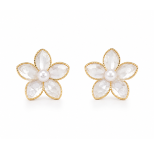 Verdant Pave Leaf Studs