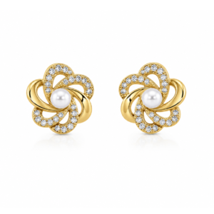 Serena Teardrop Pearl Hoops