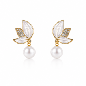 Ophelia Pave Pearl Clusters