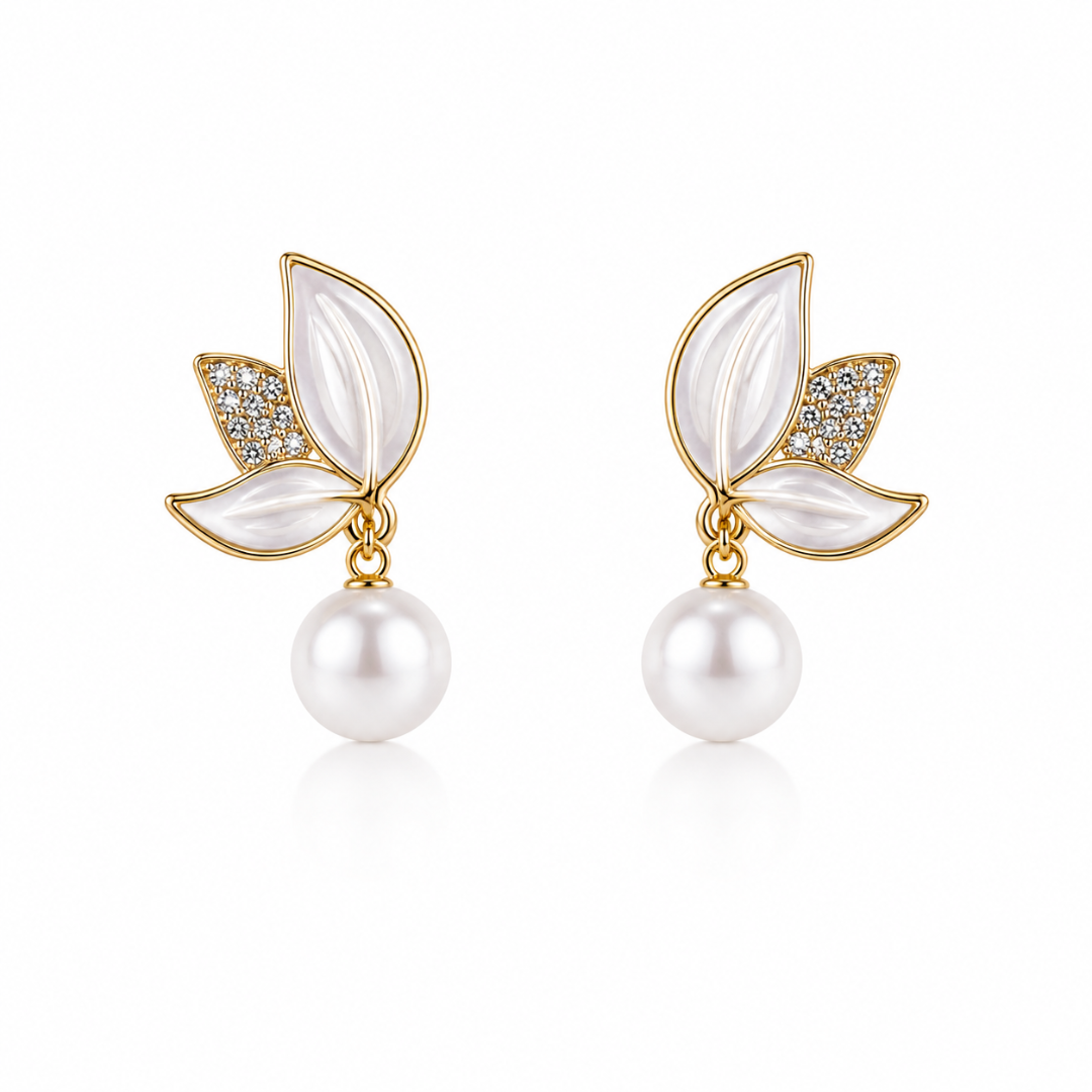 Ophelia Pave Pearl Clusters