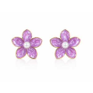 Lyra Pearl Circle Studs