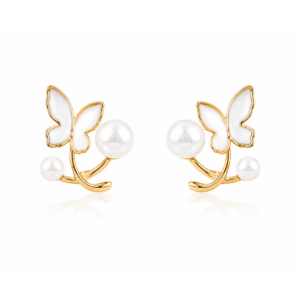 Lumière Butterfly Pearl Cuffs
