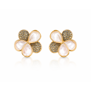 Ophelia Pearl Petal Blossom Studs