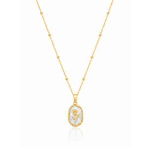 Jardin Pearl Tulip Pendant Necklace