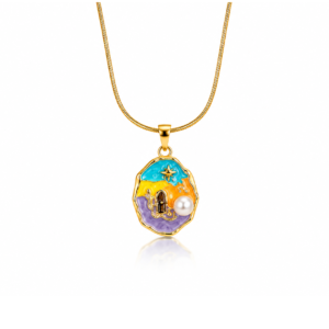 Papillon Layered Herringbone Necklace