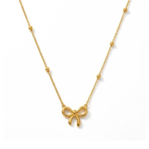 Cherish Bow Satellite Necklace