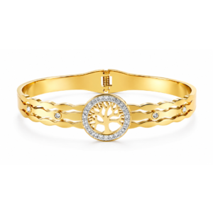Yggdrasil Tree of Life Pavé Bangle
