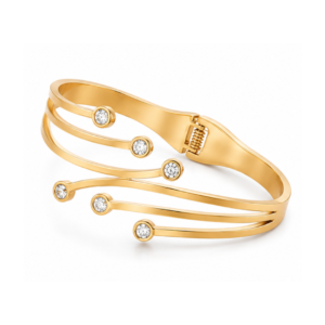 Astraea Satin Branch Crystal Cuff