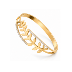 Flora Pavé Vine Openwork Bangle