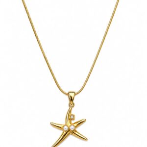 Marina Pearl & Crystal Starfish Necklace